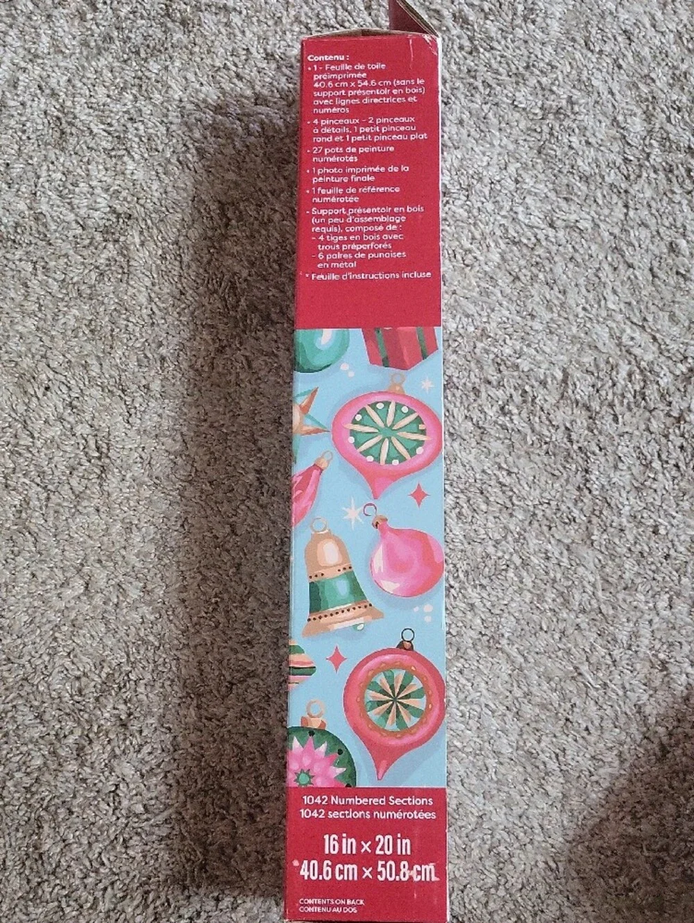 Christmas Paint-by-Number Kit - Vintage Ornaments